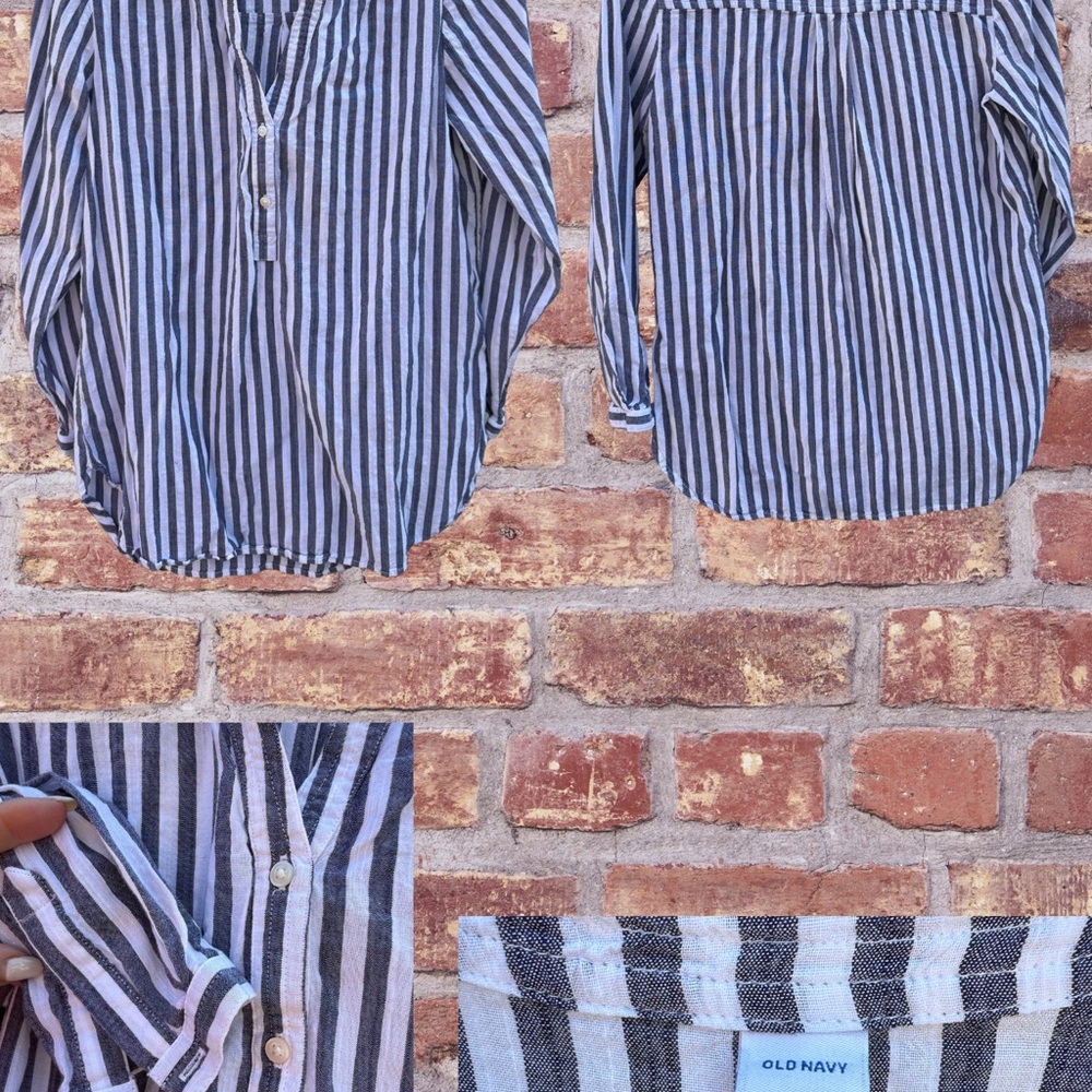 Old Navy Striped Button-Up Shirt